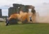 Reino Unido: activistas climáticos vandalizan el monumento Stonehenge