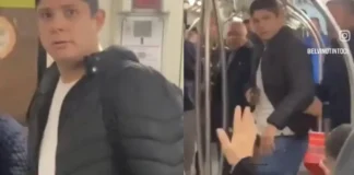 Hombre armado causo pánico en el Metro de Chile