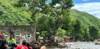 Comunidades de Cumanacoa bajo las aguas tras el paso del huracán Beryl