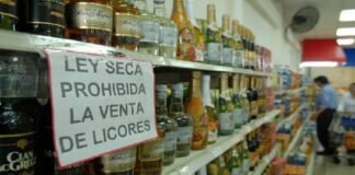 Establecen fecha para la ley seca y el cierre de fronteras por elección