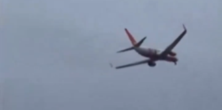 Avión aborta aterrizaje por fuertes vientos traídos por tifón Shanshan