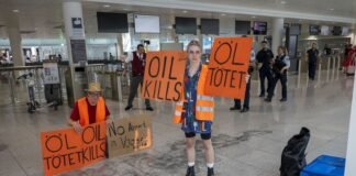 Activistas climáticos interrumpen la actividad de aeropuertos alemanes