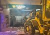 Intentan robar con una excavadora un banco en España