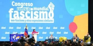 Venezuela organiza «Congreso Mundial contra el Fascismo»