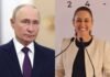 Putin declina la invitación para asistir investidura de Sheinbaum