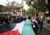 Encapuchados y manifestantes pro-Palestina intentaron entrar en la Embajada de EEUU