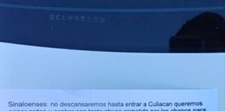 Lanzan volantes en Culiacán con llamado a “derrocar” al gobierno estatal y a Los Chapitos