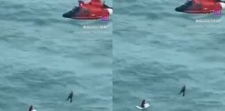 Rescatan a un hombre aferrado a una nevera en alta mar