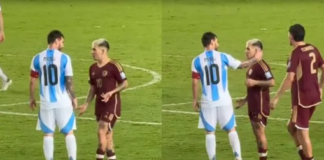 Soteldo y Messi tienen momento tenso