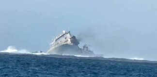 Se hunde un buque de guerra valorado en unos $100 millones
