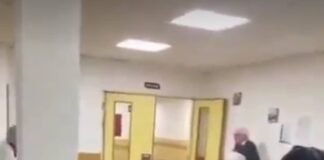 Residencia de ancianos completamente inundada