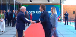 Milei llega a Rio de Janeiro para participar en su primera cumbre del G20
