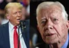 Trump lamenta muerte de Carter y agradece el trabajo por mejorar la vida de todos los estadounidenses
