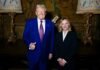 La primera ministra italiana, Giorgia Meloni, llega a Mar-a-Lago para una cena con el presidente electo Donald Trump