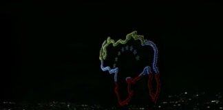 Chavismo preparó show de drones que iluminó el cielo de Caracas