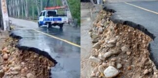 Lluvias socavaron el tramo de la carretera Barinas – Guanare