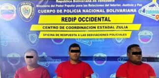Presos tres funcionarios de la PNB por solicitar dinero para no detener a una persona en Zulia
