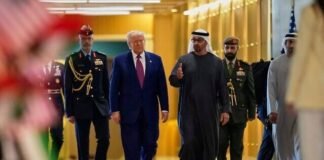 Trump llega a Emiratos Árabes Unidos en la última parada de su gira por Oriente Medio