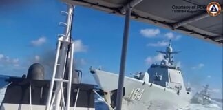 Dos barcos chinos colisionan mientras perseguían a un patrullero filipino en disputa territorial en el Mar de China Meridional