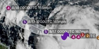 Huracán «Erin» ahora es «catastrófico»: Pasa a categoría 5 en el Atlántico