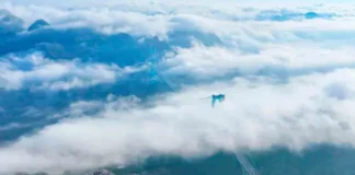 China inaugura puente Gran Cañón Huajiang y supera récord mundial