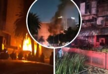 Explosión e incendio consumen restaurante cerca del Monumento a la Revolución en CDMX
