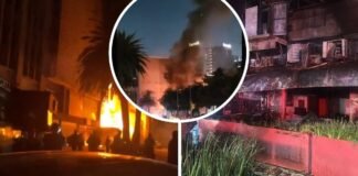 Explosión e incendio consumen restaurante cerca del Monumento a la Revolución en CDMX