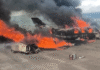 Aeronave se estrelló en el aereopuerto de San Cristóbal