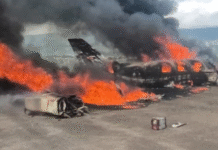 Aeronave se estrelló en el aereopuerto de San Cristóbal