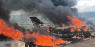 Aeronave se estrelló en el aereopuerto de San Cristóbal