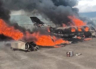 Aeronave se estrelló en el aereopuerto de San Cristóbal