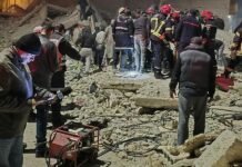 Al menos 19 muertos deja un derrumbe de edificios en Marruecos