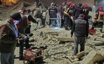 Al menos 19 muertos deja un derrumbe de edificios en Marruecos