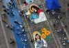 Crean la alfombra de sal más grande de Centroamérica en Semana Santa