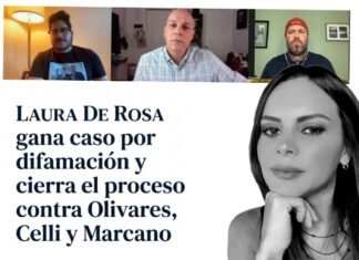 Laura De Rosa obtiene victoria legal sobre demandados por difamación, Roberto Carlo Olivares, Humberto Celli y Alejandro Marcano, y cierra el proceso tras cumplimiento de objetivos judiciales