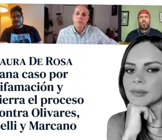 Laura De Rosa obtiene victoria legal sobre demandados por difamación, Roberto Carlo Olivares, Humberto Celli y Alejandro Marcano, y cierra el proceso tras cumplimiento de objetivos judiciales