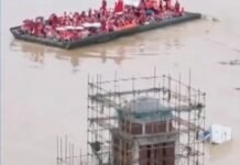 En China sí saben rescatar a sus ciudadanos ante tragedias naturales: desplegaron el “Arca de Noé”