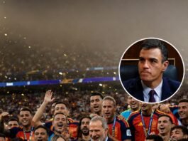Mundial: Mientras el Rey celebraba con la selección de España, a Sánchez lo dejaron en el palco