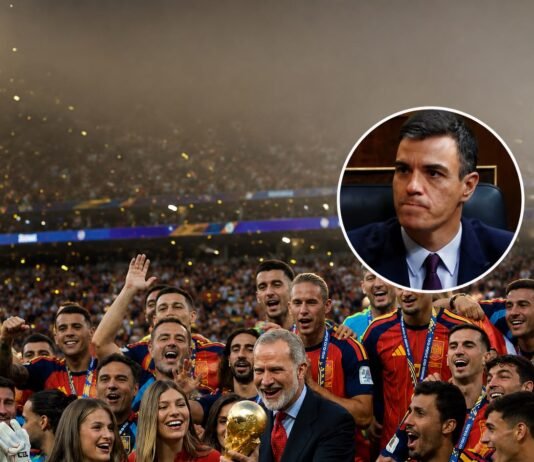 Mundial: Mientras el Rey celebraba con la selección de España, a Sánchez lo dejaron en el palco
